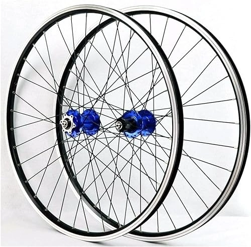 Mountain Bike Wheel : Mountain Bike Wheel Set 26 27.5 29 Inch Bicycle Rim V / disc Brake Wheel Set Quick Release Hub 32 Holes (Color : Multi-colored, Size : 29'')
