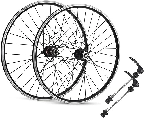 Mountain Bike Wheel : Mountain Bike Wheel Set 26 / 27.5 / 29 "rim Disc Brake Quick Release Hub 32H Suitable For 7, 8, 9, 10, 11, 12 Speeds (Color : Schwarz, Size : 27.5inch)