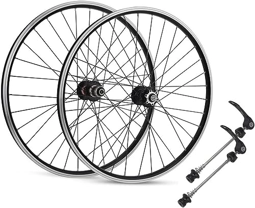 Mountain Bike Wheel : Mountain Bike Wheel Set 26 / 27.5 / 29 "rim Disc Brake Quick Release Hub 32H Suitable For 7, 8, 9, 10, 11, 12 Speeds (Color : Schwarz, Size : 29inch)