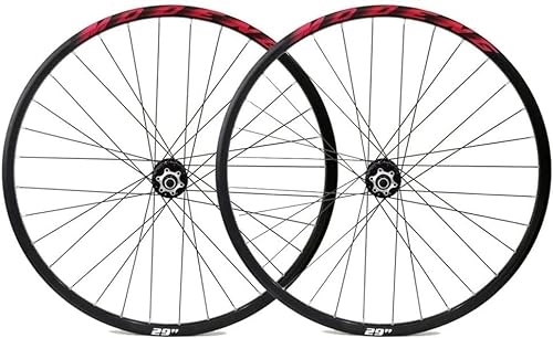 Mountain Bike Wheel : Mountain Bike Wheel Set 26 "27.5" 29 "rim Disc Brake Wheel Quick Release Bicycle Wheel Set 32H Hub 7 8 9 10 11 12 13 Speed (Color : Red, Size : 26'')