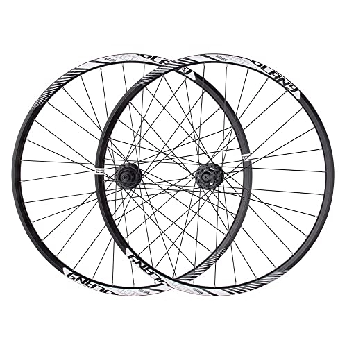 Mountain Bike Wheel : Mountain Bike Wheel Set 27.5 / 29 Inch Disc Brake 30 mm Wide Rim Hub XD / HG 12 x 148 mm Thrust Axle 6 Locking Jacks 32H Spokes Durable MTB Bike Wheel (29 Inch-Black)