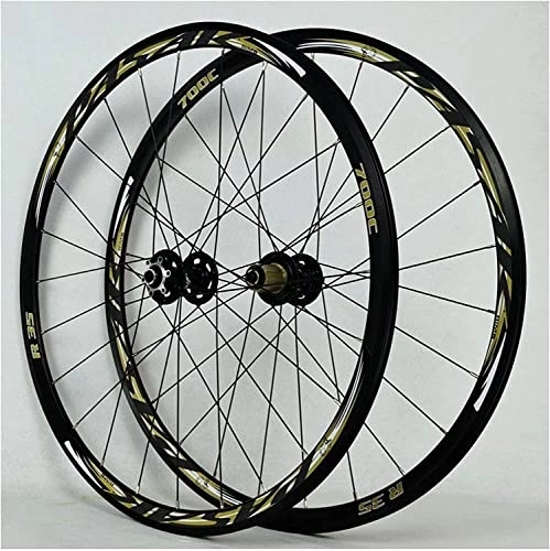 Mountain Bike Wheel : Mountain Bike Wheel Set, V-shaped Brake / disc Brake Quick Disassembly 24 Hole, 700C Racing Road Bike 11 Speed