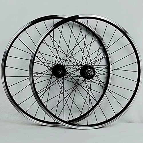 Mountain Bike Wheel : Mountain Bike Wheels 26 / 27.5 / 29 Inch Bicycle Rim V / Disc Brake Cycling Wheelset Quick Release MTB Wheel Set 32H Hub Fit For 7-12 Speed Cassette 2200g (Size : 26inch) (26 in)