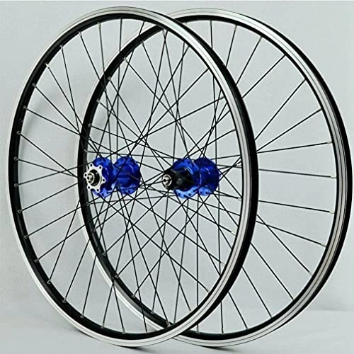 Mountain Bike Wheel : Mountain Bike Wheels 26 27.5 29in Bicycle Rim 32Holes Hub Disc Brake Cycling Wheel Quick Release MTB Wheelset For 7-12 Speed Cassette 2200g (Size : 27.5 in) (27.5 in)