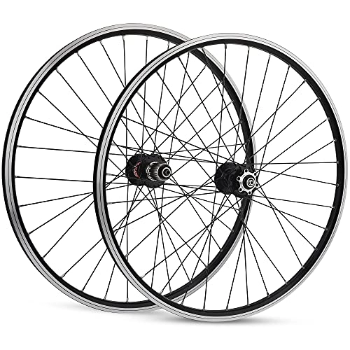 Mountain Bike Wheel : Mountain Bike Wheelset 26" 27.5" 29" Bicycle Rim C / V Brake Disc Brake MTB Wheels QR Quick Release Cassette Hub 32H For 7 / 8 / 9 / 10 / 11 / 12 Speed 2200g (Size : 26inch) (26inch)