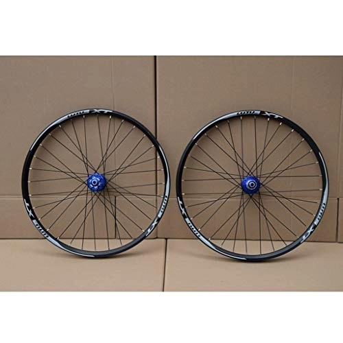 Mountain Bike Wheel : Mountain Bike Wheelset 26 / 27.5 / 29 Inch Disc Brake Bicycle Wheel Double Wall Alloy Rim MTB QR 7 / 8 / 9 / 10 / 11 Speed 32H Sealed Bearing (Color : D, Size : 29") (C 29")