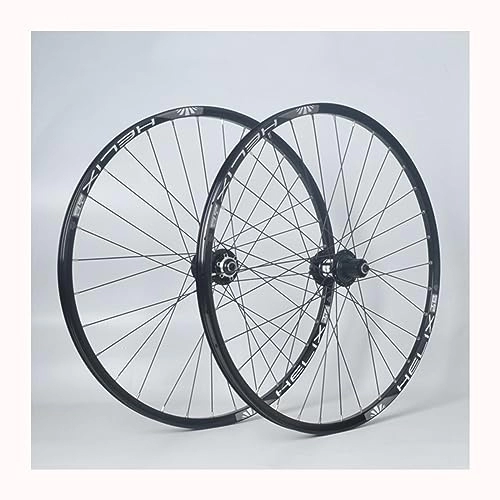 Mountain Bike Wheel : Mountain Bike Wheelset 26 / 27.5 / 29 Inch Disc Brake Sealed Bearing Hubs Support 8-9-10-11 Speed Cassette Quick Release Wheel Set Front / Rear Wheel 32H (Color : Black, Size : 27.5inch)