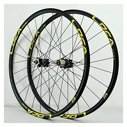 Mountain Bike Wheel : Mountain Bike Wheelset 26 / 27.5 / 29 Inch Ultra-Light Aluminum Alloy Bicycle Bike Wheel Set Disc Brake 6 Pawl QR 24H 8-12 Speed (Color : A, Size : 27.5in)