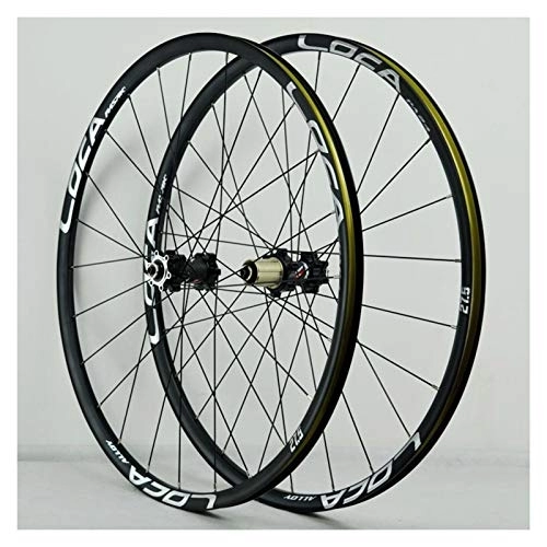 Mountain Bike Wheel : Mountain Bike Wheelset 26 / 27.5 / 29 Inch Ultra-Light Aluminum Alloy Bicycle Bike Wheel Set Disc Brake 6 Pawl QR 24H 8-12 Speed (Color : D, Size : 26in)