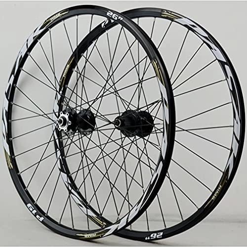 Mountain Bike Wheel : Mountain Bike Wheelset 26" 27.5" 29" MTB Rim 32 Holes Quick Release Bicycle Wheels Front and Rear Wheel 2035g Disc Brake Hub for 7 / 8 / 9 / 10 / 11 / 12 Speed Cassette (Color : Gray, Size : 27.5inch)