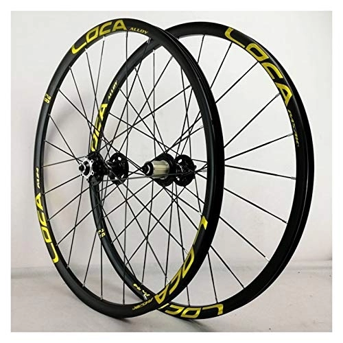 Mountain Bike Wheel : Mountain Bike Wheelset 26 / 27.5 Inch Ultra-Light Aluminum Alloy Disc Brake Cycling 24 Hole Rim 7 / 8 / 9 / 10 / 11 / 12 Cassette Wheels (Color : C, Size : 27.5in)