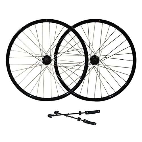 Mountain Bike Wheel : Mountain Bike Wheelset 26" Bicycle Rim Disc Brake MTB Wheels Quick Release 32H QR Hub For 7 / 8 / 9 Speed Cassette 2359g (Color : Blue, Size : 26'') (Black 26 inch)
