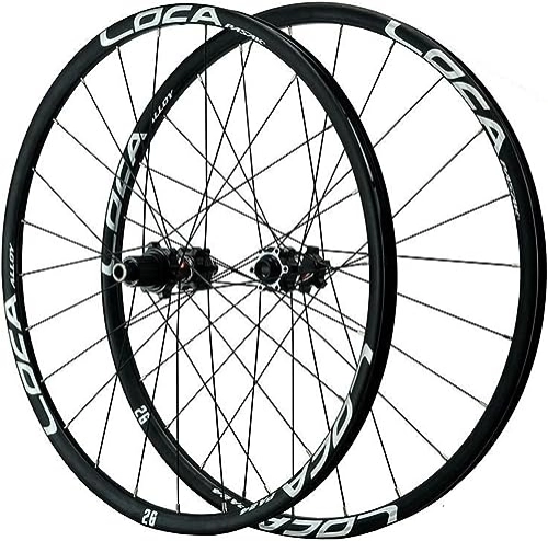 Mountain Bike Wheel : Mountain Bike Wheelset 26 Inch / 27.5 Inch / 700c / 29 Inch Full Axle Bicycle Wheels 24 Hole Wheels For 7 8 9 10 11 12 Speed (Color : Silver, Size : 29'')
