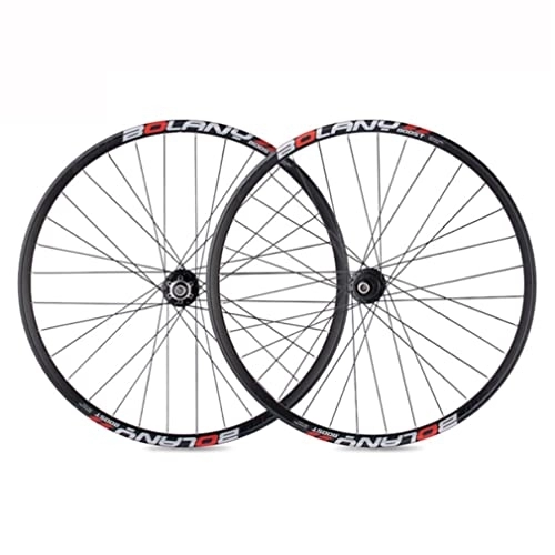 Mountain Bike Wheel : Mountain Bike Wheelset 27.5'' 29 Inch MTB Rim Disc Brake Thru Axle Wheels 32H Hub For 7 8 9 10 11 Speed Cassette 2250g (Color : Red, Size : 29'') (Black 27.5)
