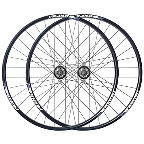 Mountain Bike Wheel : Mountain Bike Wheelset 27.5'' Disc Brake MTB Wheelset Bicycle Rim Quick Release Front Rear Wheels 32H Hub For 7 / 8 / 9 / 10 Speed Cassette 2800g (Color : Gray, Size : 27.5'') (Grey 27.5)