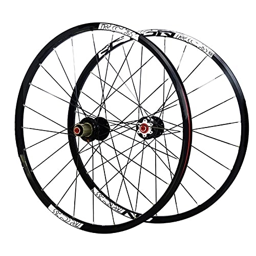 Mountain Bike Wheel : Mountain Bike Wheelset, 29 / 26 / 27.5 Inch Bicycle Wheel with Ultralight Carbon, Double Walled Aluminum Alloy MTB Rim Fast Release Disc Brake 24H 9-11 Speed, 29in