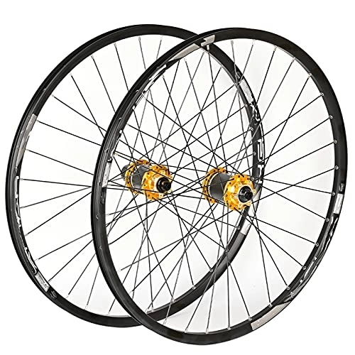 Mountain Bike Wheel : Mountain Bike Wheelset, 29 / 26 / 27.5 Inch Bicycle Wheel with Ultralight Carbon, Double Walled Aluminum Alloy MTB Rim Fast Release Disc Brake 32H 8-11 Speed, 27.5in
