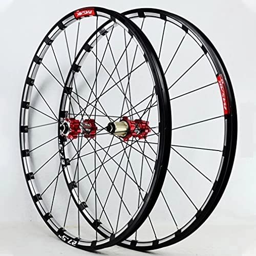 Mountain Bike Wheel : Mountain Bike Wheelset Disc Brake 26" 27.5" Bicycle Rim MTB Wheels 24 Holes Hub For 7 / 8 / 9 / 10 / 11 / 12 Speed Cassette Front And Rear Wheel 1750g Bolt On (Size : 27.5inch, Type : Quick release) (Quic