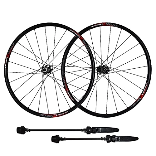 Mountain Bike Wheel : Mountain Bike Wheelset Disc Brake Quick Release MTB Wheels 26" Bicycle Rim 24H QR Hub For 7 / 8 / 9 / 10 / 11 / 12 Speed Cassette 1970g (Size : 26inch) (26inch)