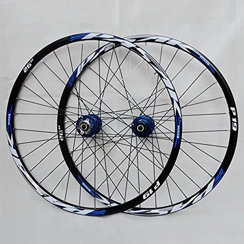 Mountain Bike Wheel : Mountain Bike Wheelset Double Walled Aluminum Alloy MTB Rim Fast Release Disc Brake 32H 7-11 Speed Cassette(front + Rear)26 / 27.5 / 29 Inch