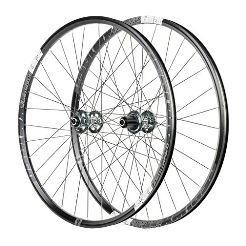 Mountain Bike Wheel : MTB 26 / 27.5" MTB Bike Disc Brake Wheelset, Double Wall Aluminum Alloy Quick Release Hybrid / Mountain Bearings Hub 8 / 9 / 10 / 11 Speed Wheels (Color : B, Size : 26 inch)