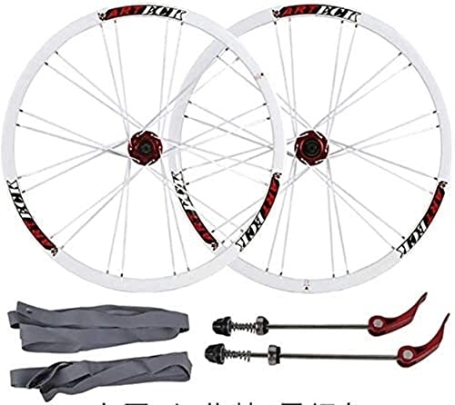 Mountain Bike Wheel : MTB 26 inches Bicycle Wheels, 24H Double-Walled Ultra Lightweight Aluminum Alloy disc Brake QR Rear Front Wheel 7 8 9 10 Speed Wheel