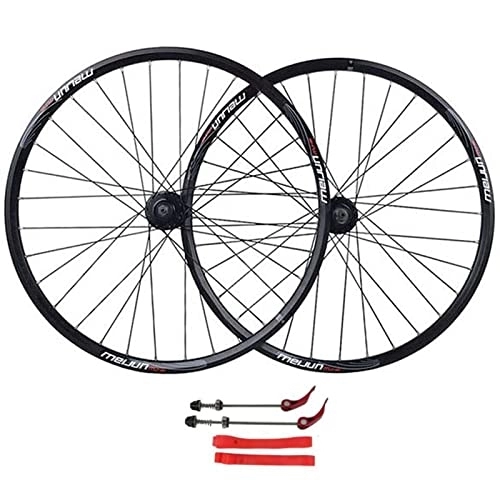 Mountain Bike Wheel : MTB Bicycle Wheelset 26 Inch Wheels, Double Walled Aluminum Alloy Disc Brake Quick Release American Valve 7 / 8 / 9 / 10 Speed Wheel