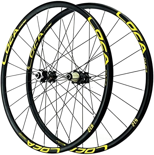 Mountain Bike Wheel : MTB Bike Wheel 26 27.5 29 Inch Bicycle Wheelset, for 8-12 Speed Cassette Flywheel Disc Brake Double Wall Alloy Rim QR 24 Spoke Wheel