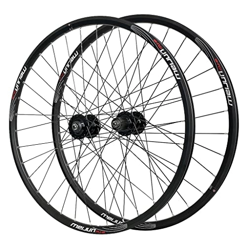 Mountain Bike Wheel : MTB Bike Wheelset Aluminum Alloy 26 27.5 29 Inch, Disc Brake Double Wall Hybrid / Mountain Rim 2450g for 7 / 8 / 9 / 10 / 11 Speed Flywheel (Size : 29 inch)