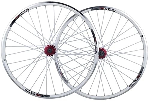 Mountain Bike Wheel : MTB Cycling Wheels 26 Inch, Double Wall Alloy Rims Cassette Fiywheel Hub Disc / V Brake 7 / 8 / 9 / 10 Speed Bicycle Front Rear Wheel Wheel