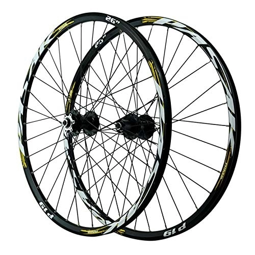 Mountain Bike Wheel : MTB Racing Wheels 27.5 Inch, Double Wall Aluminum Alloy Disc Brake Bike Hybrid / Mountain 11 Speed Flywheel (Size : 27.5 inches)