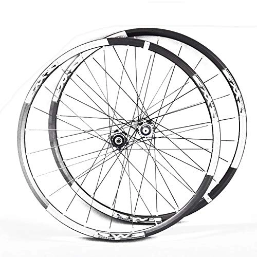 Mountain Bike Wheel : MTB Wheelset, 26 27.5 29Inch Bicycle Cycling Rim Mountain Bike Disc Brake Wheel 8-10Speed, Black, 26