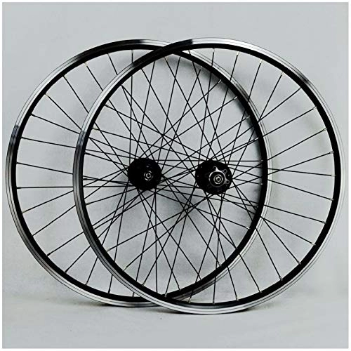 Mountain Bike Wheel : MTB Wheelset 26 Inch, Double Wall Aluminum Alloy V Brake / disc Brake Bicycle Wheel Rim Hybrid / Mountain for 7 / 8 / 9 / 10 / 11 Speed Rim