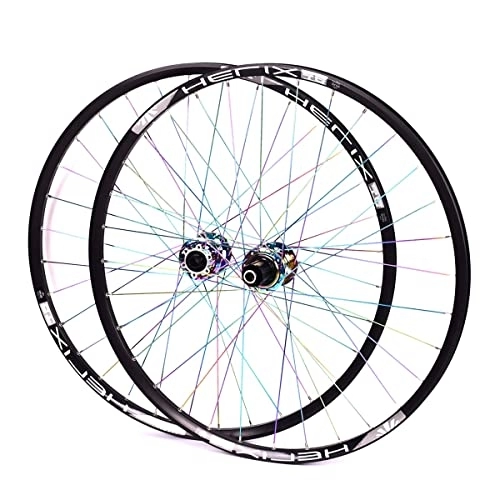 Mountain Bike Wheel : NEZIAN 26" 27.5 Inch 29er Mountain Bike Wheelset MTB Bicycle Wheel Set For 8-11 Speed Quick Release Front Rear Wheels 32 Holes Aluminum Alloy Rim (Size : 29INCH)