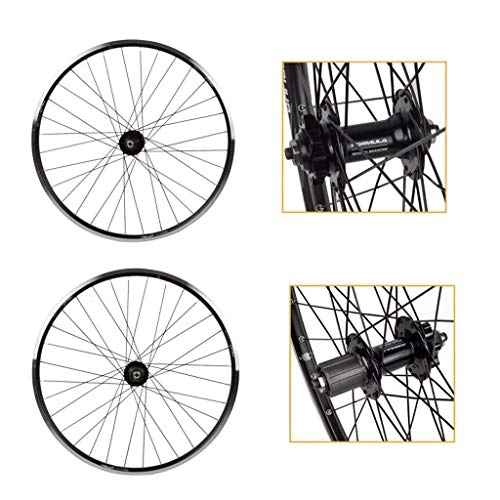 Mountain Bike Wheel : Outdoor 26 Inch Bike Wheelset, Double Wall MTB Rim Quick Release V-Brake Hybrid Mountain Bike Hole Disc 7 8 9 10 Speed 32 Holes Training