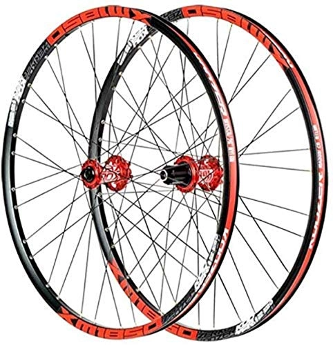 Mountain Bike Wheel : OYY Manufacture Wheels Bicycle wheelset, 26 / 27.5 inch mountain bike wheels Disc brake Ultralight light alloy rim Fast release 32 holes for Shimano or Sram 8 9 10 11 Geschwindi (Color : 27.5in)