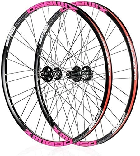 Mountain Bike Wheel : OYY Manufacture Wheels Cycling wheels, 26" / 27.5" bicycle wheelset disc brake Quick release mountain bike wheelset aluminum alloy rims 32H for Shimano or Sram 8 9 10 11 Ges (Color : 26in)