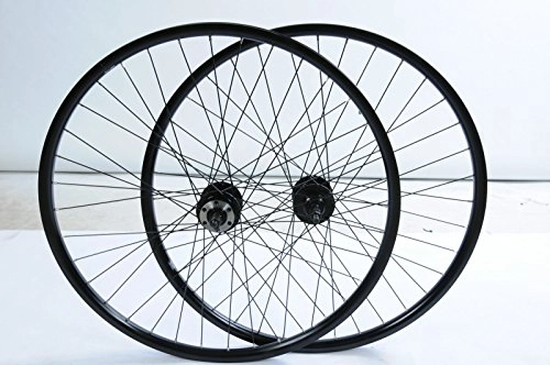 Mountain Bike Wheel : PAIR 26" (559 x 19) MOUNTAIN BIKE MTB DISC HUB WHEELS BLACK AIRLINE DOUBLE WALL RIMS MULTI SPEED BARGAIN SALE PRICE