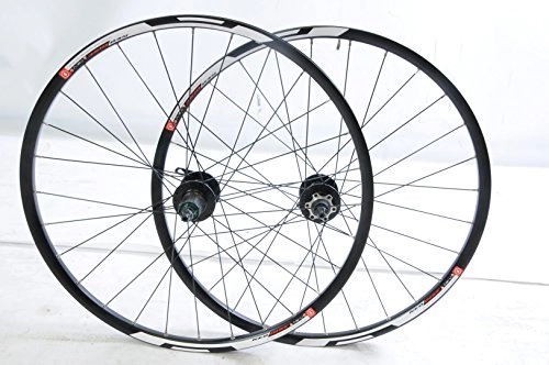 Mountain Bike Wheel : PAIR 26” MTB WHEELS (559x19) 8 or 9 SPEED CASSETTE DISC BRAKE BIKE WHEELS DOUBLE WALL EYELET RIMS SALE