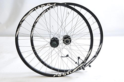 Mountain Bike Wheel : PAIR 27.5” 650B (584 x 21) MTB DISC WHEELS SIMPLON AXM1700 BLACK RIMS, 8 or 9 SPEED CASSETTE, STAINLESS SPOKES