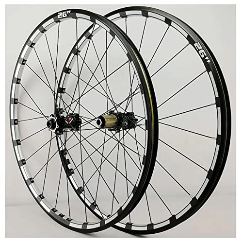 Mountain Bike Wheel : PHOCCO Mountain Bike Wheelset 26 / 27.5'' 29 Inch MTB Disc Brake Thru Axle Wheels Straight Pull Spokes Rim 24H Hub For 7 8 9 10 11 12 Speed Cassette (Color : Svart, Size : 29in)