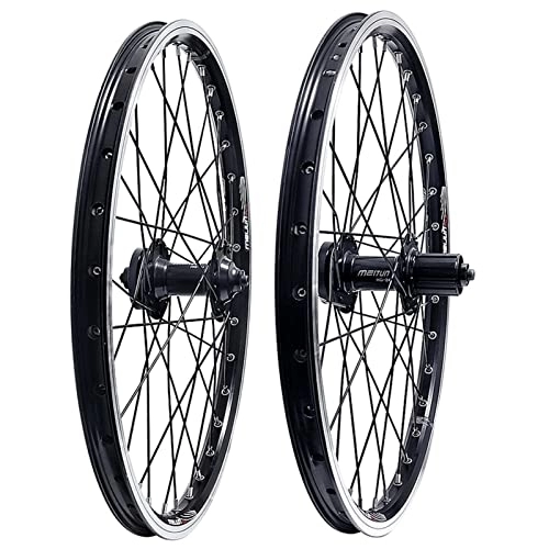 Mountain Bike Wheel : Puozult 20" Mountain Bike Wheelset, MTB Wheels Quick Release Disc / V Brake 32H Bicycle Wheels 7 / 8 / 9 / 10 Speed Cassettes (Size : V brake)