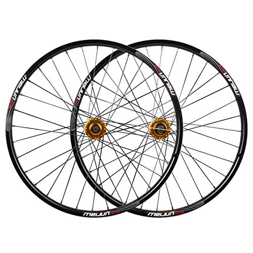 Mountain Bike Wheel : putao Quick Release Axles Bicycle Accessory MTB Bicycle Wheel Set 26 Inch Mountain Bike Double Wall Rims Disc Brake Hub QR For 7 / 8 / 9 / 10 Speed Cassette 32 Spoke Road Bicycle Cyclocross Bike Wheels