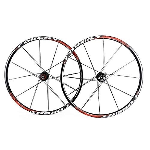 Mountain Bike Wheel : QHY Cycling MTB Mountain Bike Wheel Front 2 Rear 5 Sealed Bearing hub disc wheelset Wheels 26 27.5 inch Flat Spokes (Color : White, Size : 27.5inch)