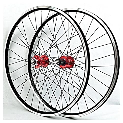 Mountain Bike Wheel : QHYRZE Mountain Bike Wheelset 26'' 27.5'' 29'' Rim V / Disc Brake MTB Wheels Quick Release Hub 32H Fit 7 8 9 10 11 12 Speed Cassette Bicycle Wheelset 2200g (Size : 27.5'')