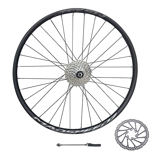 Mountain Bike Wheel : QR 27.5" 650b (ETRTO 584x20) MTB Mountain Bike Disc REAR Wheel + 9 Speed Cassette (11-32t) + 160mm Disc Rotor - Sealed Bearings Hub (Very Smooth Hub)