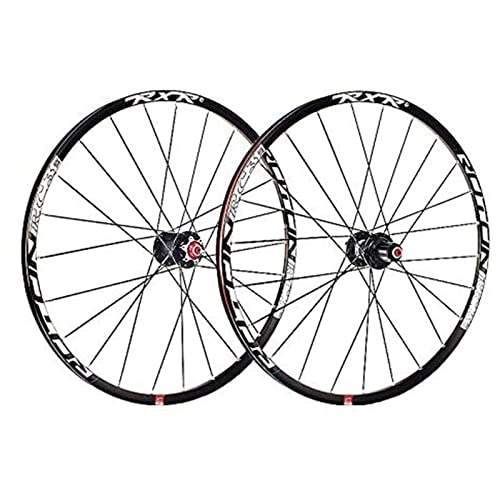 Mountain Bike Wheel : QUALITY MERCHANT 26 / 27.5" MTB Bicycle Wheelset, Ultra-Light Wheels Aluminum Alloy Double Wall Rims V-Brake Disc Brake Quick Release Bearing 9 / 10 / 11 Speed (A, 26)