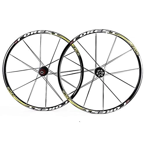 Mountain Bike Wheel : Quick Release Axles Bicycle Accessory Bicycle Wheelset 26 / 27.5 / 29 Inch Double Wall Alloy Rims Mountain Bike Wheel Card Hub Sealed Bearing Disc Brake 7-11 Speed 24H MTB Road Bicycle Cyclocross Bike Whe