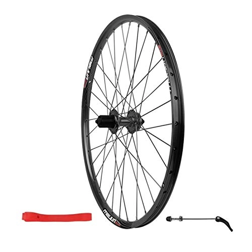 Mountain Bike Wheel : Quick Release Axles Bicycle Accessory Bike Rear Wheel 26 Inch, Mountain Double Wall Quick Release Disc Brake MTB Bicycle 7 8 9 10 Speed Wheels Road Bicycle Cyclocross Bike Wheels ( Color : BLACK )