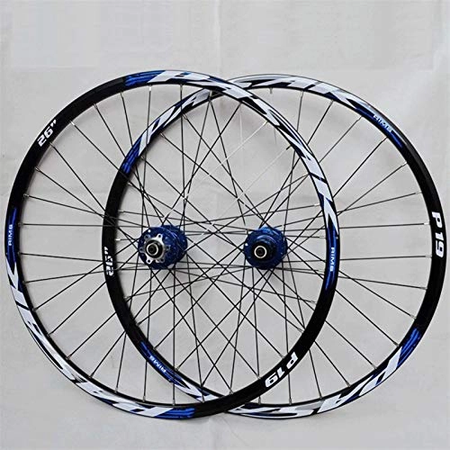 Mountain Bike Wheel : Quick Release Axles Bicycle Accessory MTB Bicycle Wheelset 26 / 27.5 / 29 Inch Double Wall Rims Quick Release Disc Brake Bike Cycling Wheels 32 Spoke 7-11 Speed Cassette 2200g Road Bicycle Cyclocross Bike